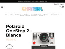 Tablet Screenshot of chandal.tv